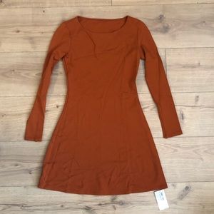 American apparel long sleeve pints mini dress